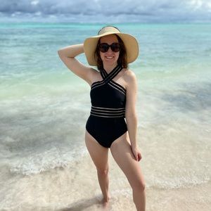 Black One Piece Swim